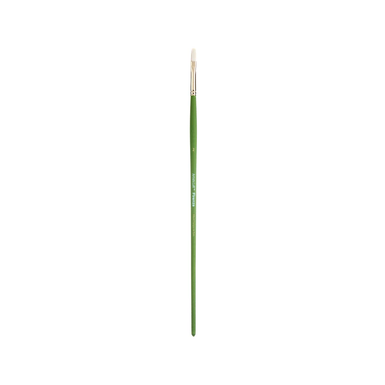 12 Pack: Firenze Long Handle Filbert Brush by Artist's Loft™